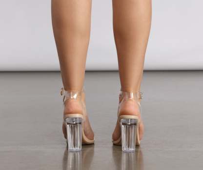 Let Me Be Clear Lucite Heels - Lady Occasions