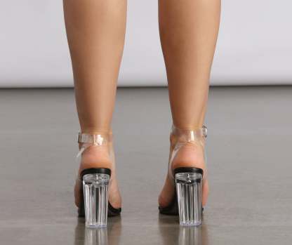 Let Me Be Clear Lucite Heels - Lady Occasions