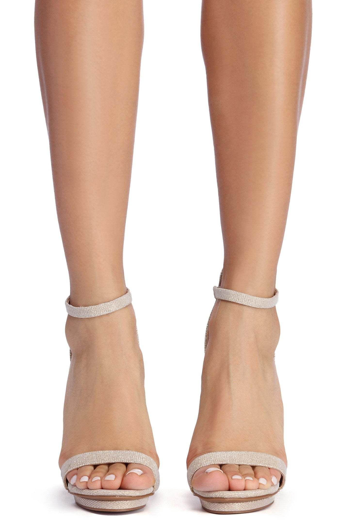 Glitter Goddess Block Heels - Lady Occasions