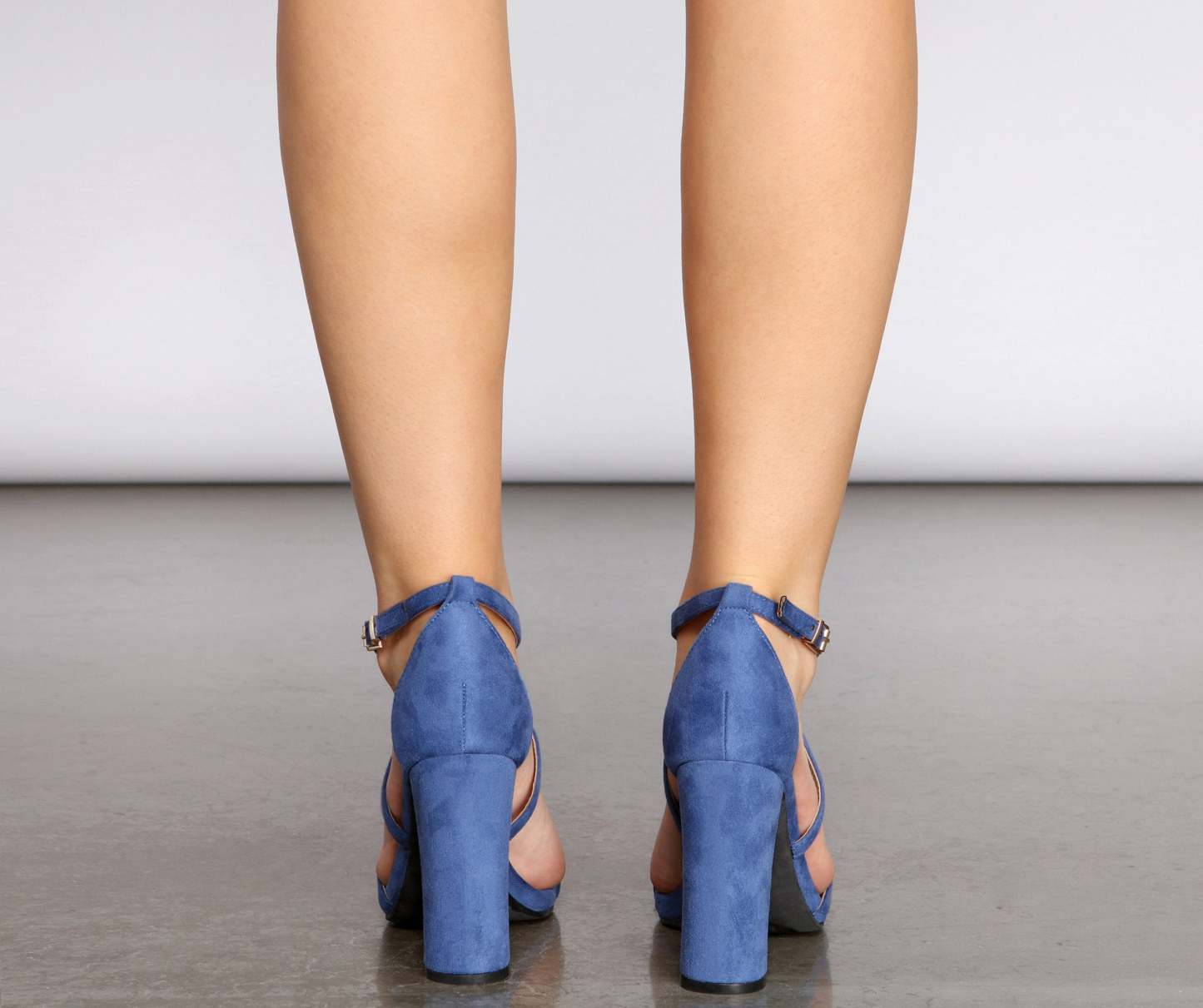 Give It To 'Em Criss-Cross Block Heels - Lady Occasions