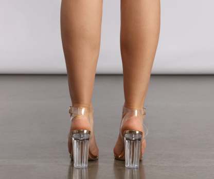 Let Me Be Clear Lucite Heels - Lady Occasions