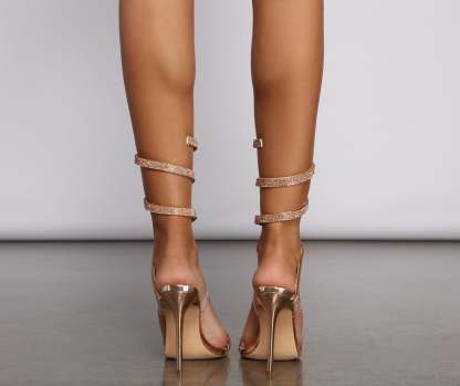 Gorgeous And Glam Rhinestone Heels - Lady Occasions