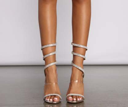 Gorgeous And Glam Rhinestone Heels - Lady Occasions
