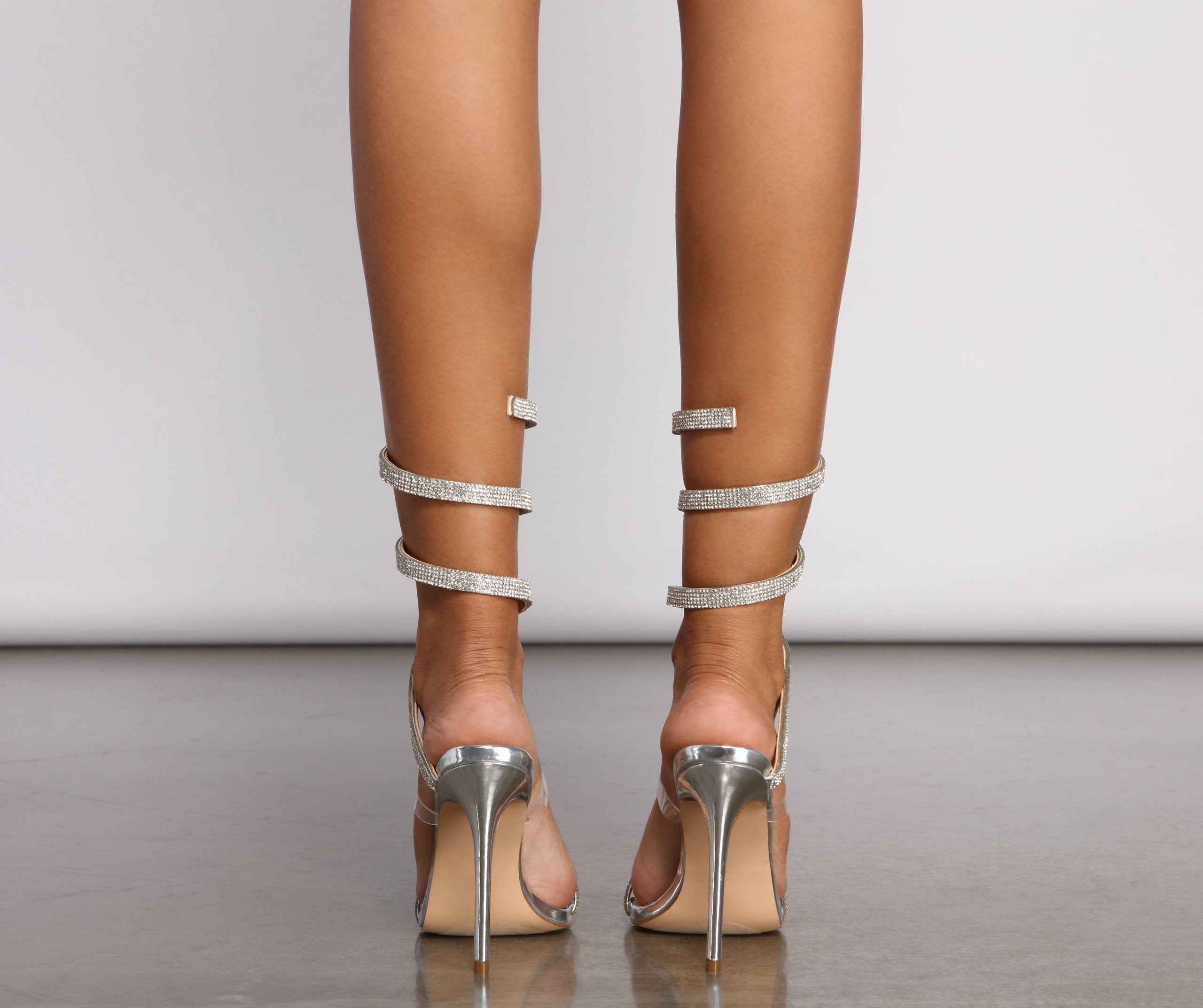 Gorgeous And Glam Rhinestone Heels - Lady Occasions