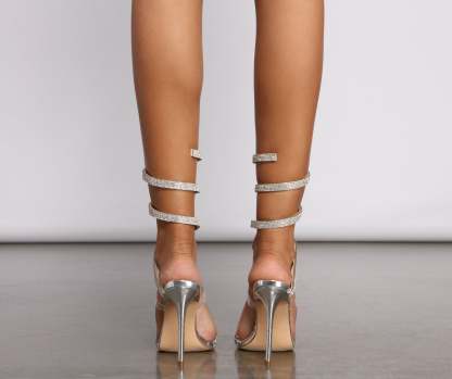 Gorgeous And Glam Rhinestone Heels - Lady Occasions
