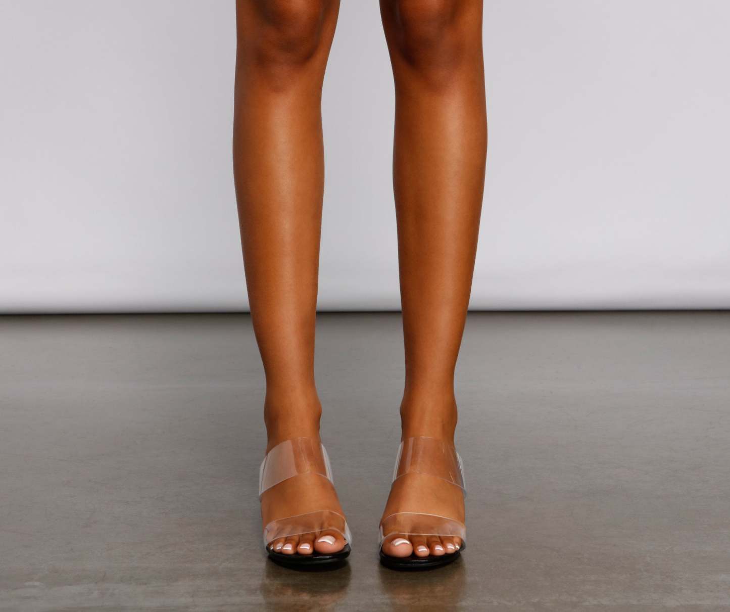 Clear That Up PVC Lucite Mules - Lady Occasions
