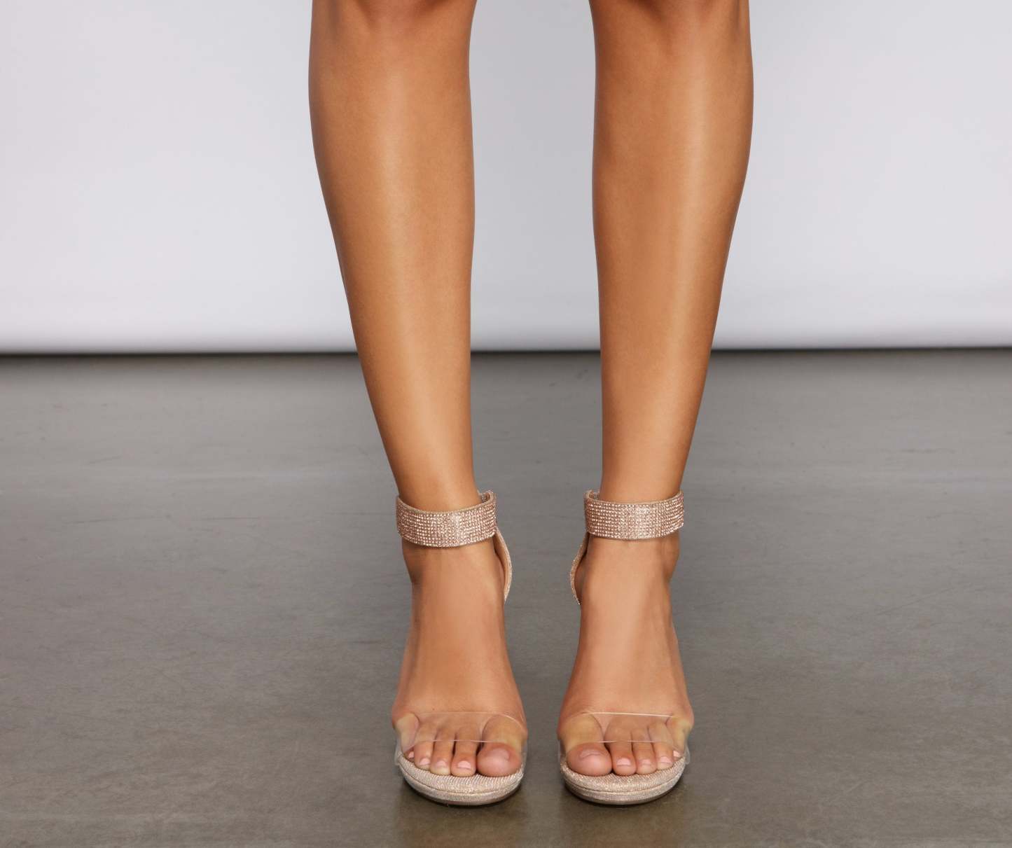 Glow Goals Glitter Mesh Platform Heels - Lady Occasions
