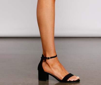 Get It Girl Classic Short Block Heels - Lady Occasions