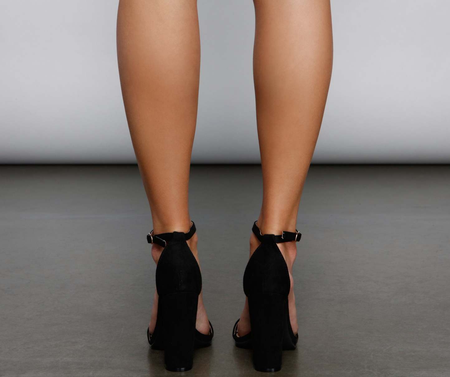Essential Faux Suede Block Heels - Lady Occasions