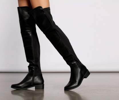 Chic And Sleek Over The Knee Boots - Lady Occasions