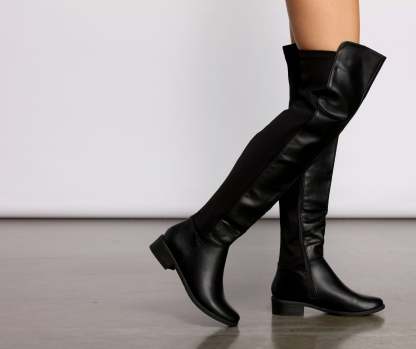 Chic And Sleek Over The Knee Boots - Lady Occasions