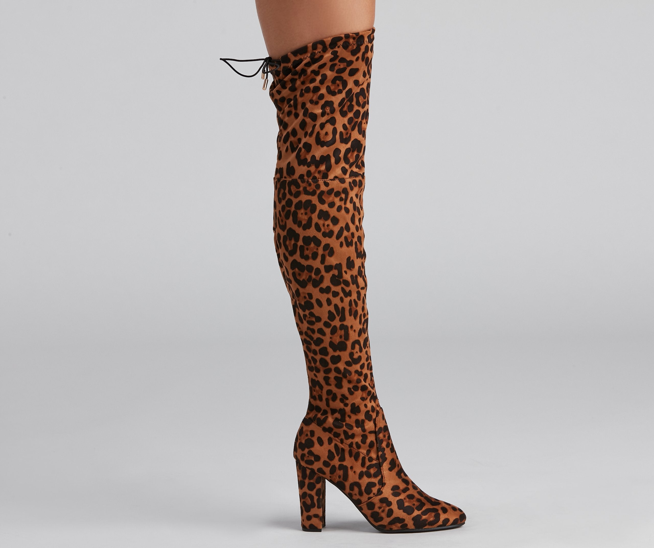 Leopard Love Over-The-Knee Boots - Lady Occasions