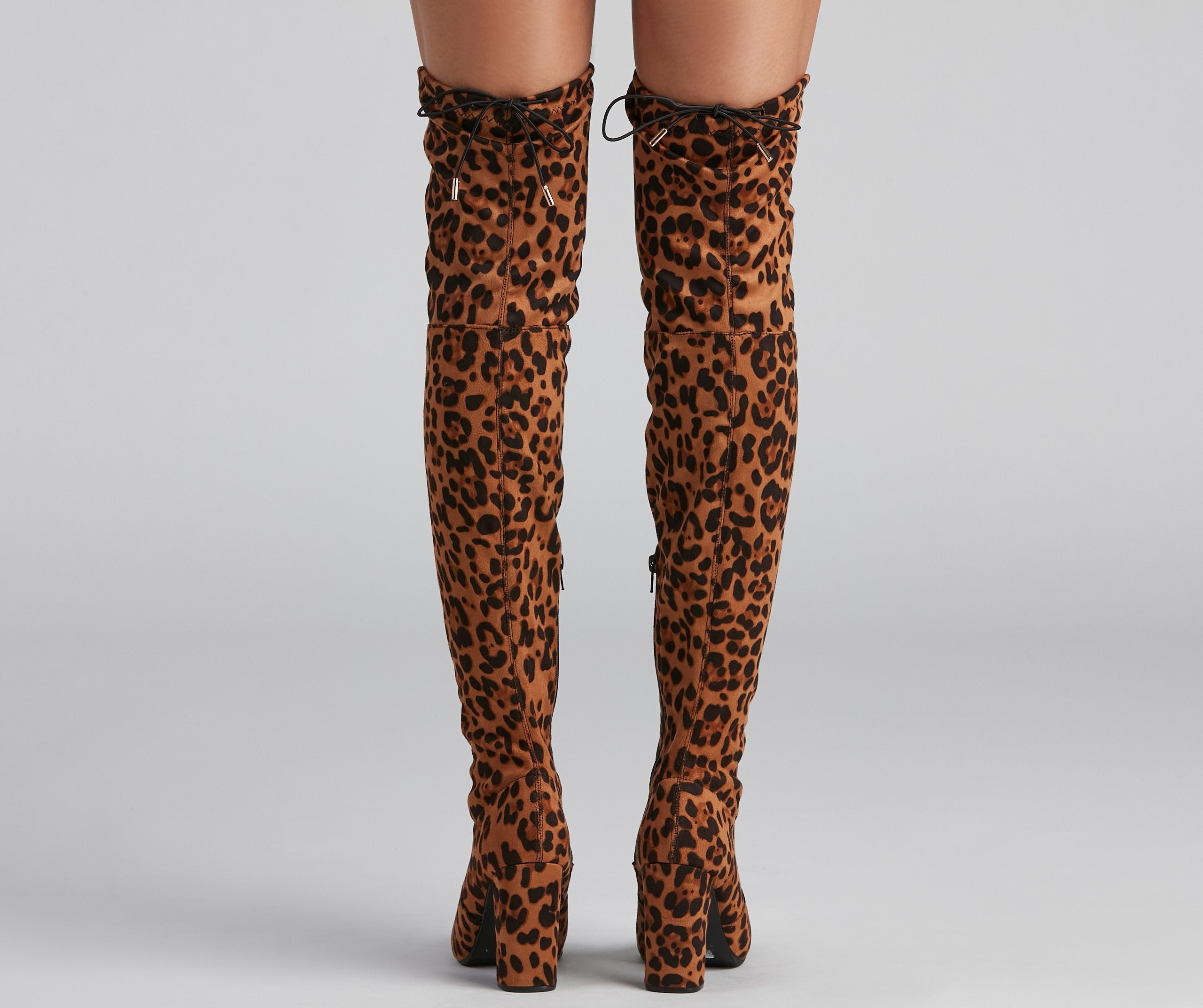 Leopard Love Over-The-Knee Boots - Lady Occasions