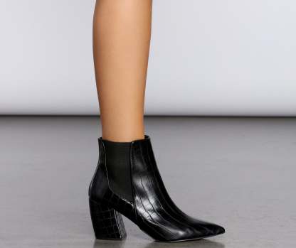 Stepping Out Snake Booties - Lady Occasions