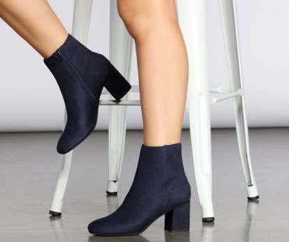 Don't Tempt Me Faux Suede Booties - Lady Occasions