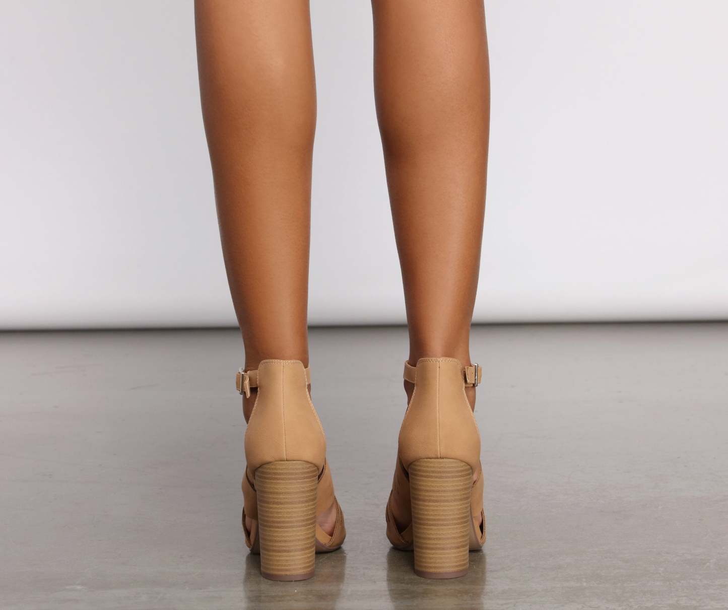 Sunny Day Stunner Peep-Toe Cut-Out Heels - Lady Occasions