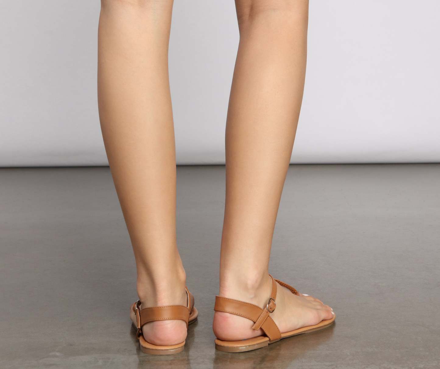 Essential Braided T-Strap Sandals - Lady Occasions