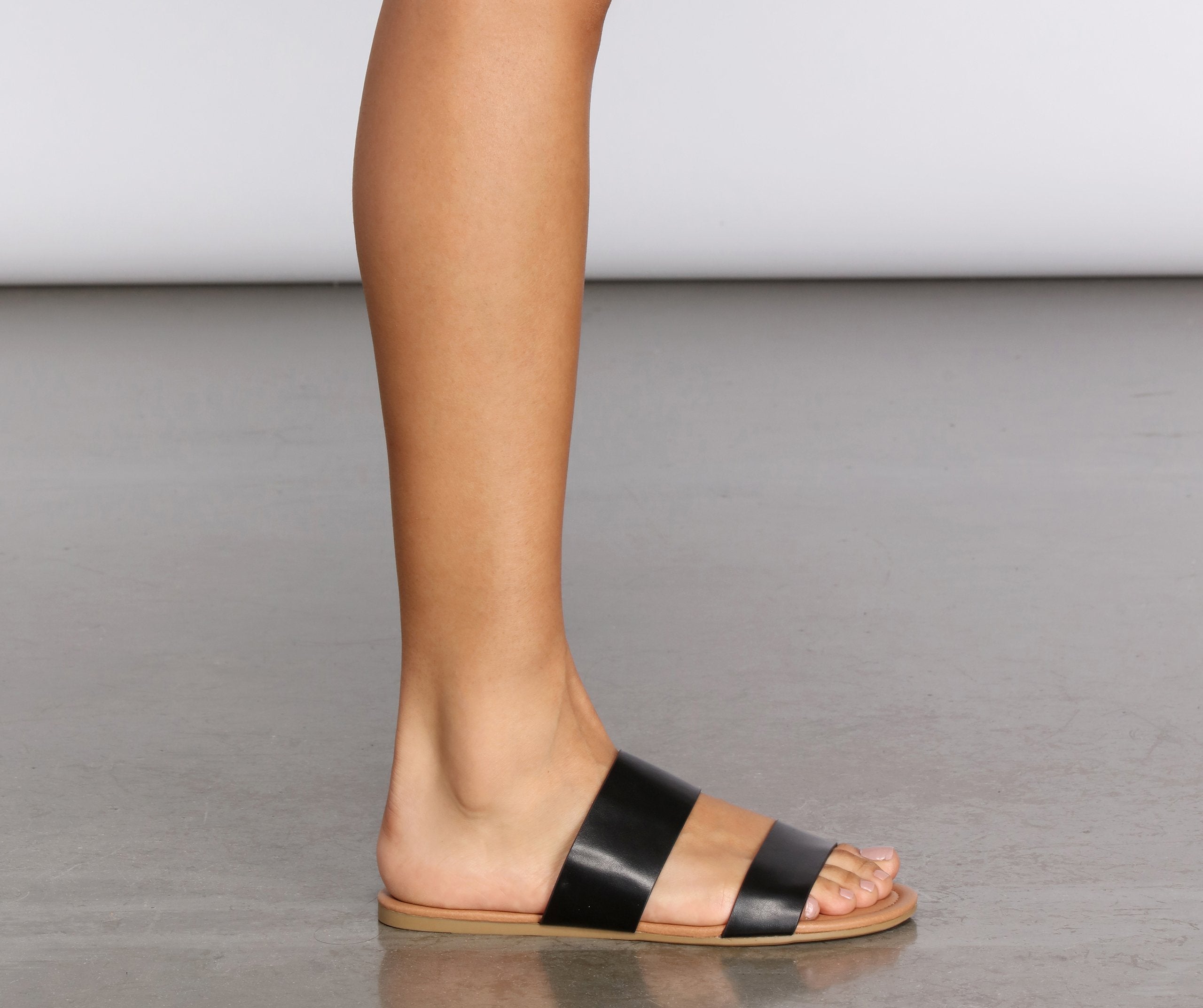 Step Into Simplicity Slide Sandals - Lady Occasions