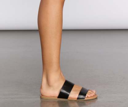 Step Into Simplicity Slide Sandals - Lady Occasions