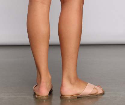 Criss Cross Studded Glam Sandals - Lady Occasions