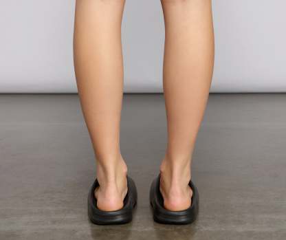 Essential Basic Lug Sole Slides - Lady Occasions
