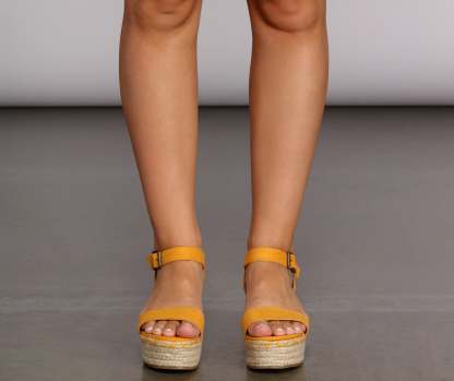 Especially Espadrille Platform Sandals - Lady Occasions