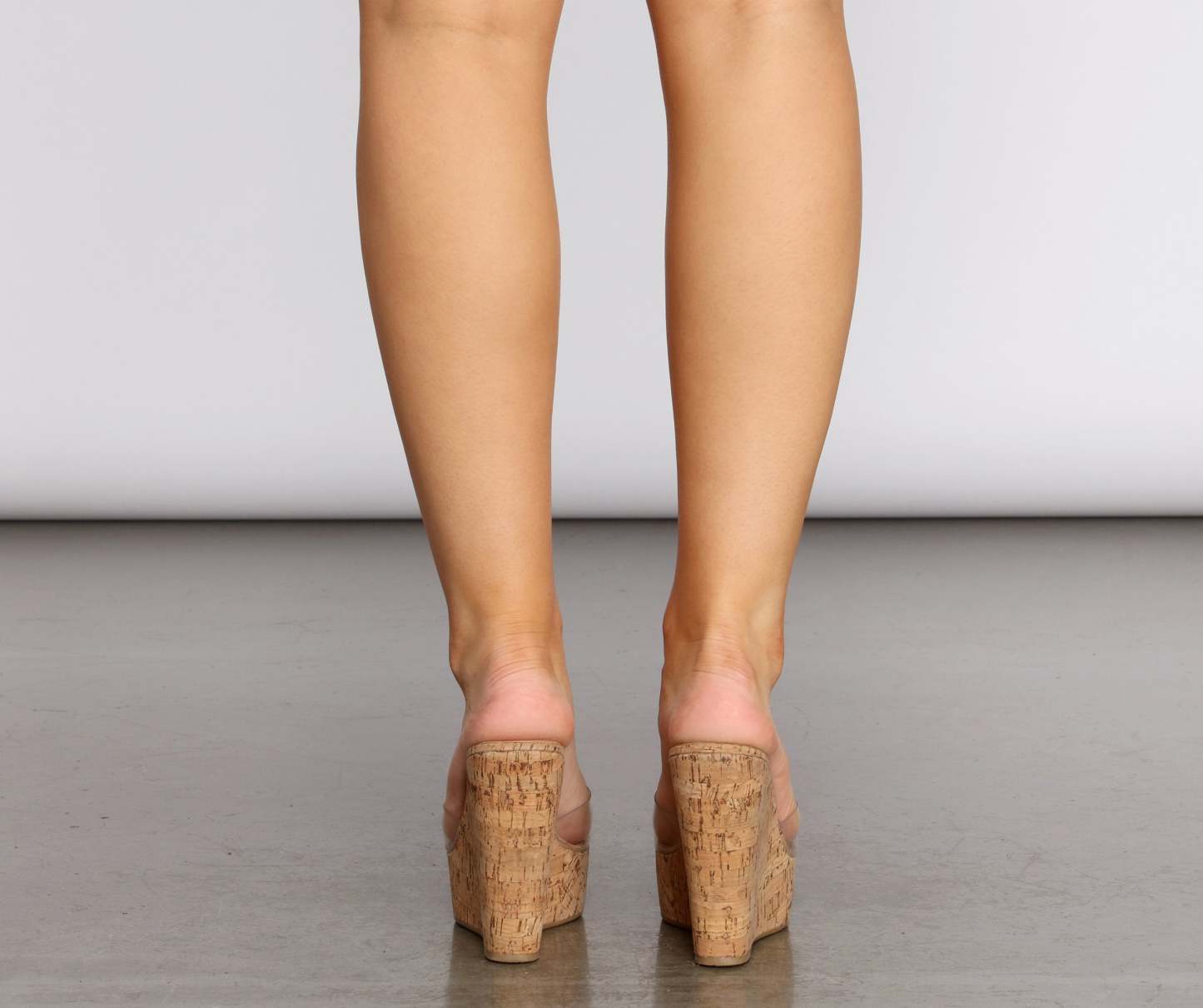 Cork Slide On Wedges - Lady Occasions