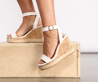 Especially Espadrille Cork Wedges - Lady Occasions