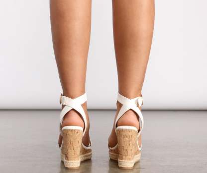 Especially Espadrille Cork Wedges - Lady Occasions