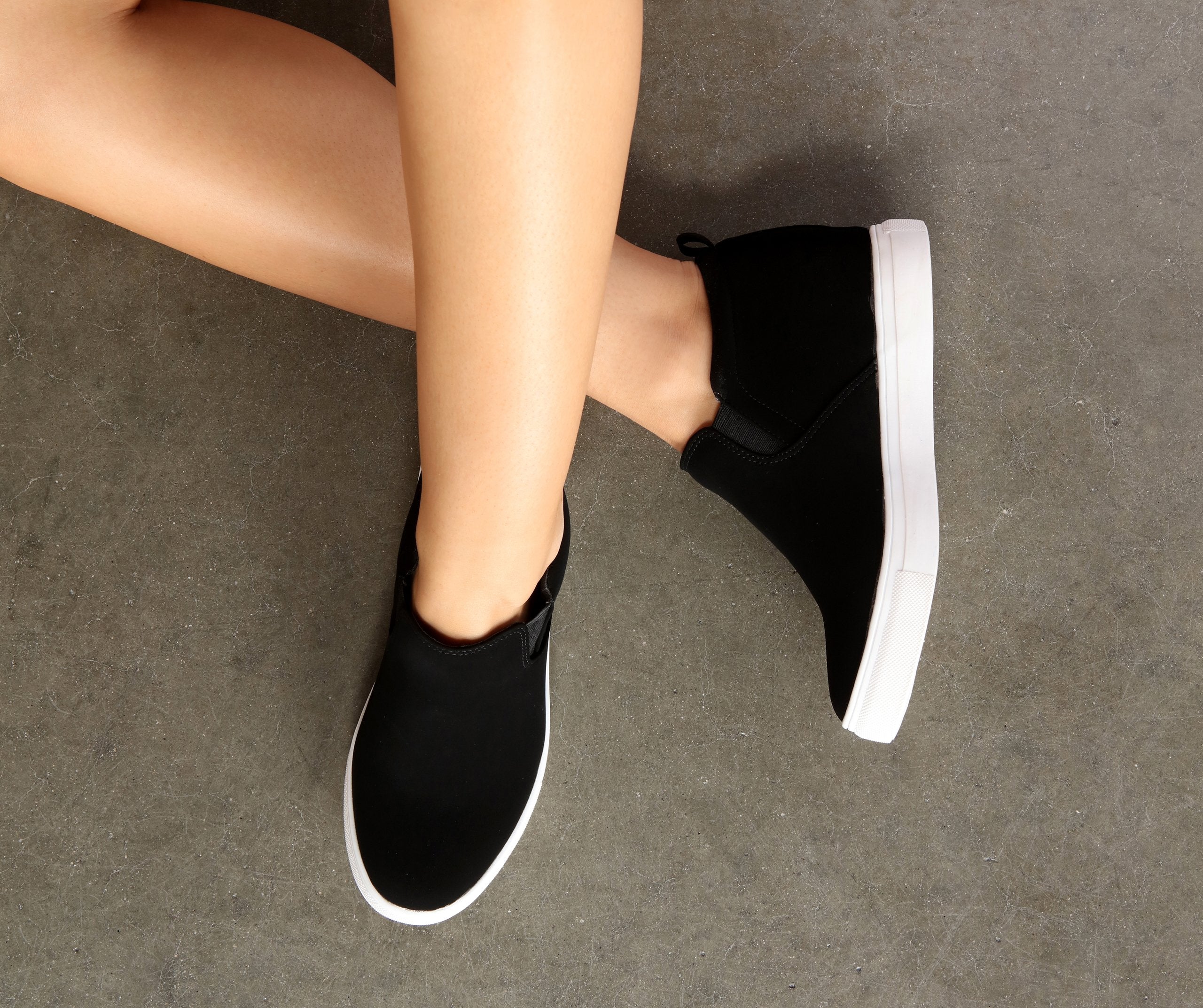 Go The Mile Wedge Sneakers - Lady Occasions