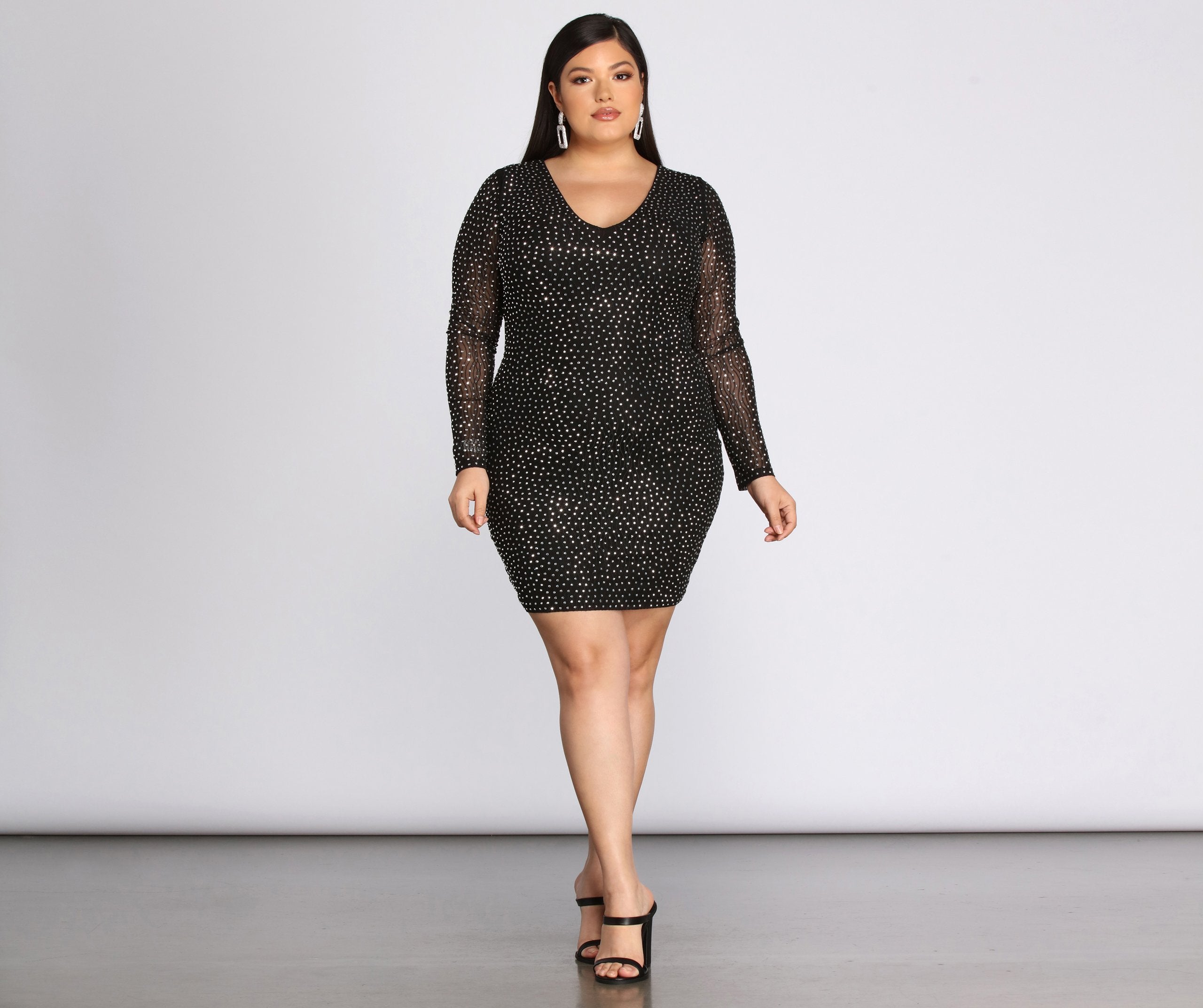 Plus Set In Heat Stone Dress - Lady Occasions