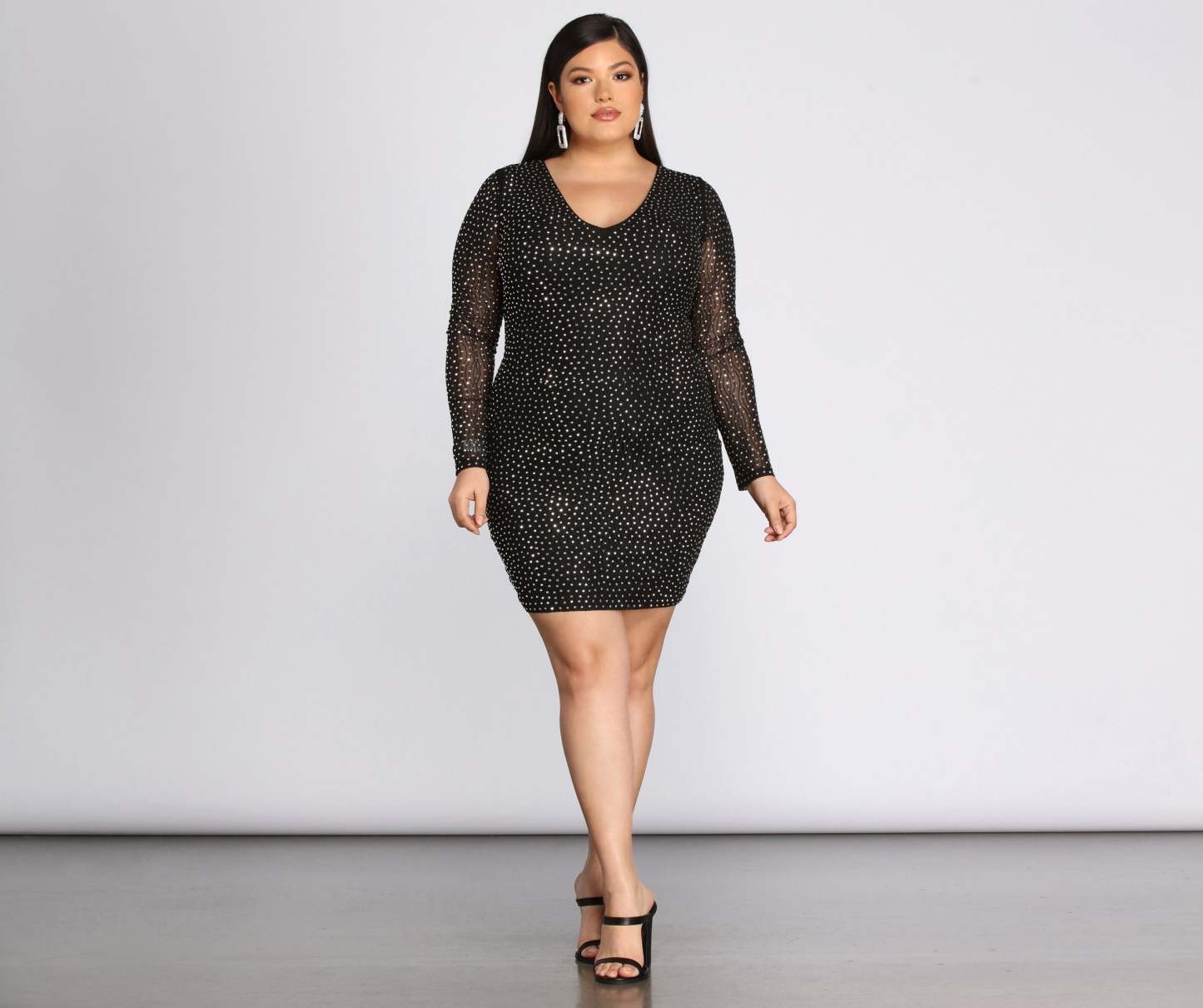 Plus Set In Heat Stone Dress - Lady Occasions