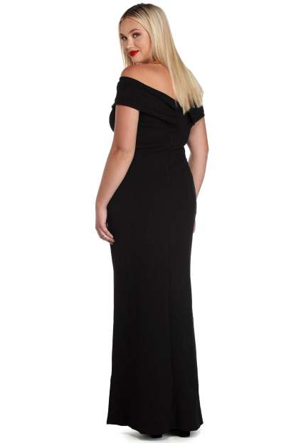 Plus Dianna Evening Wrap Dress - Lady Occasions