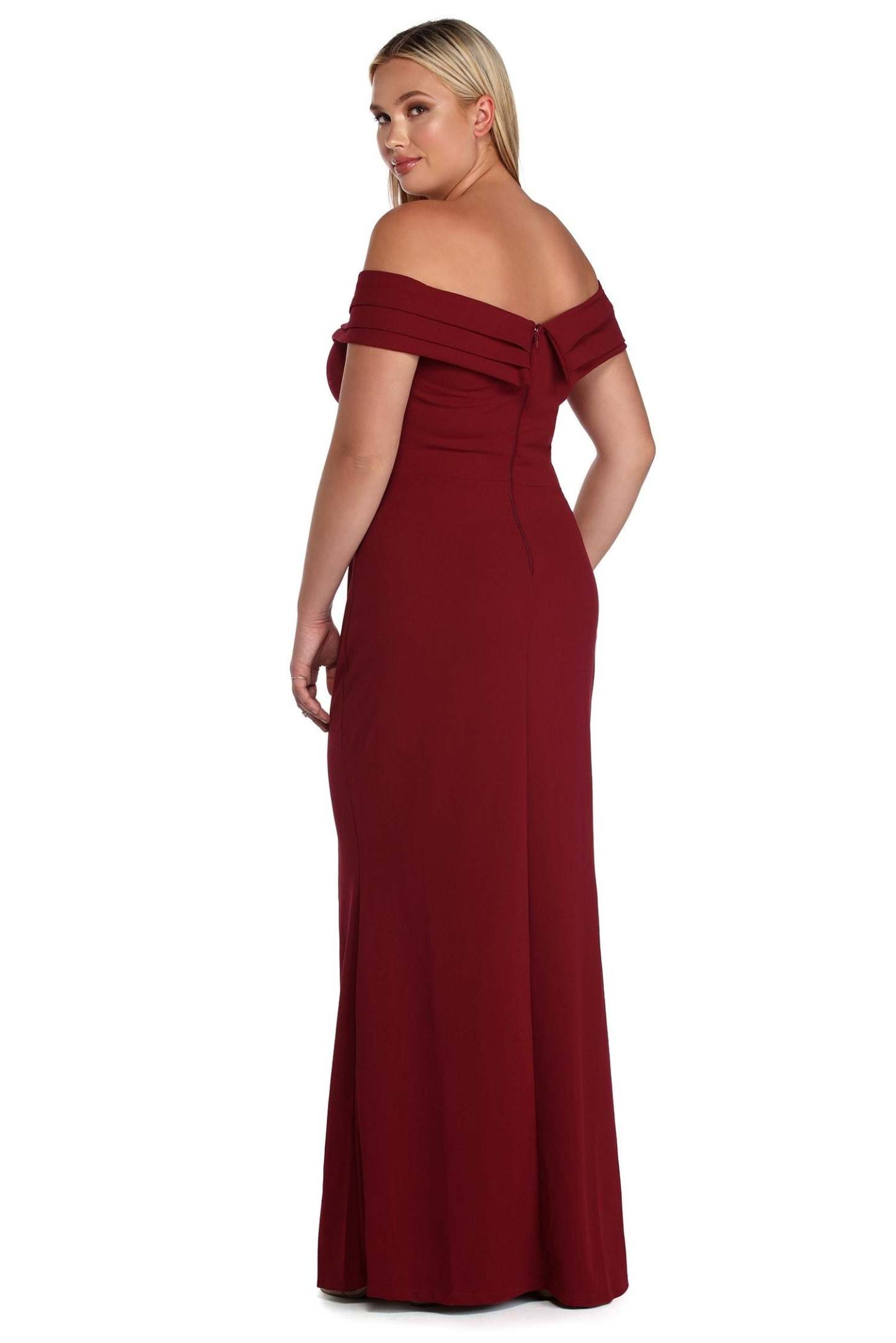Plus Dianna Evening Wrap Dress - Lady Occasions