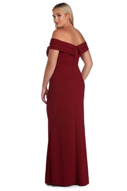 Plus Dianna Evening Wrap Dress - Lady Occasions