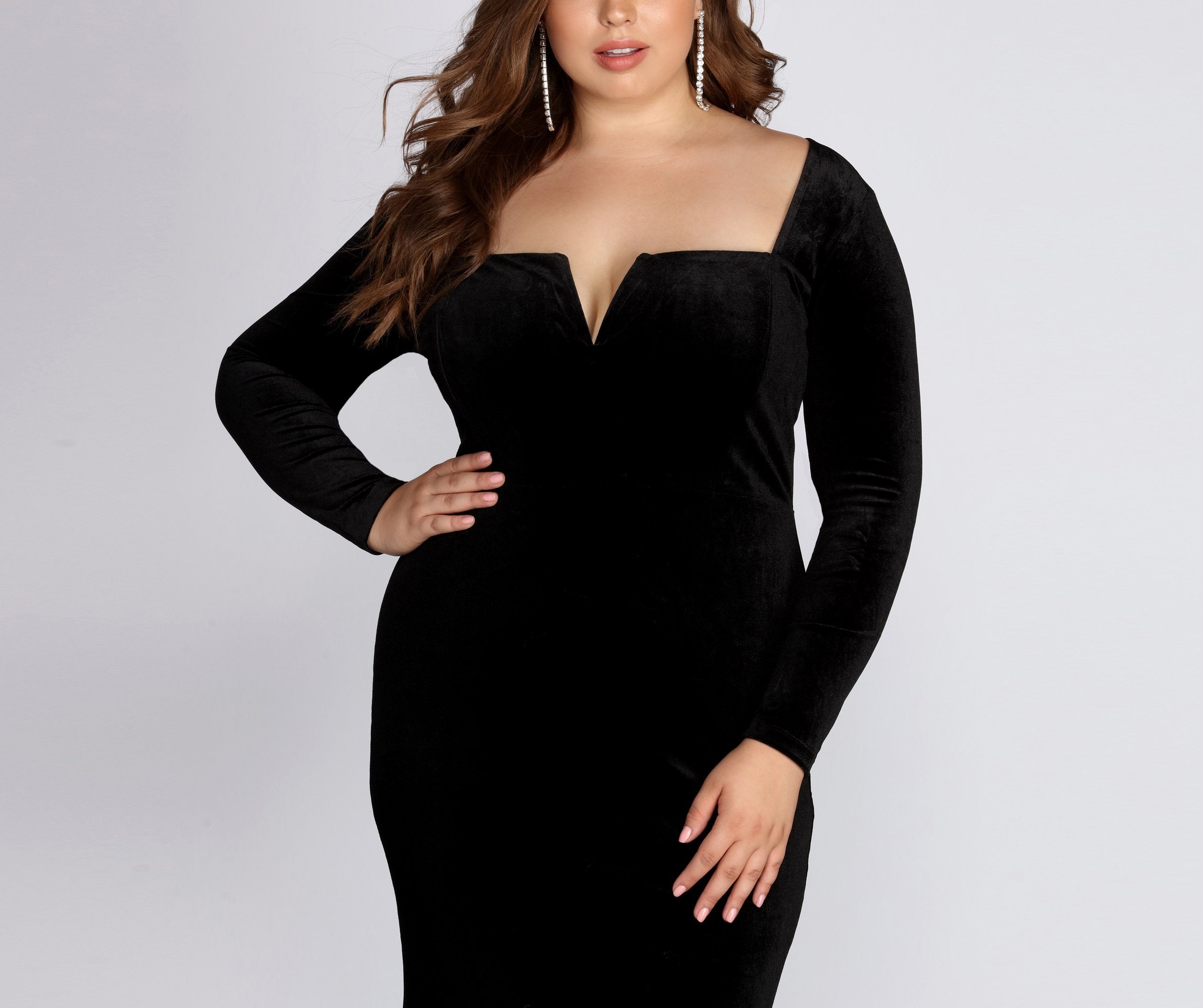 Kelly Formal Velvet Affair Dress - Lady Occasions