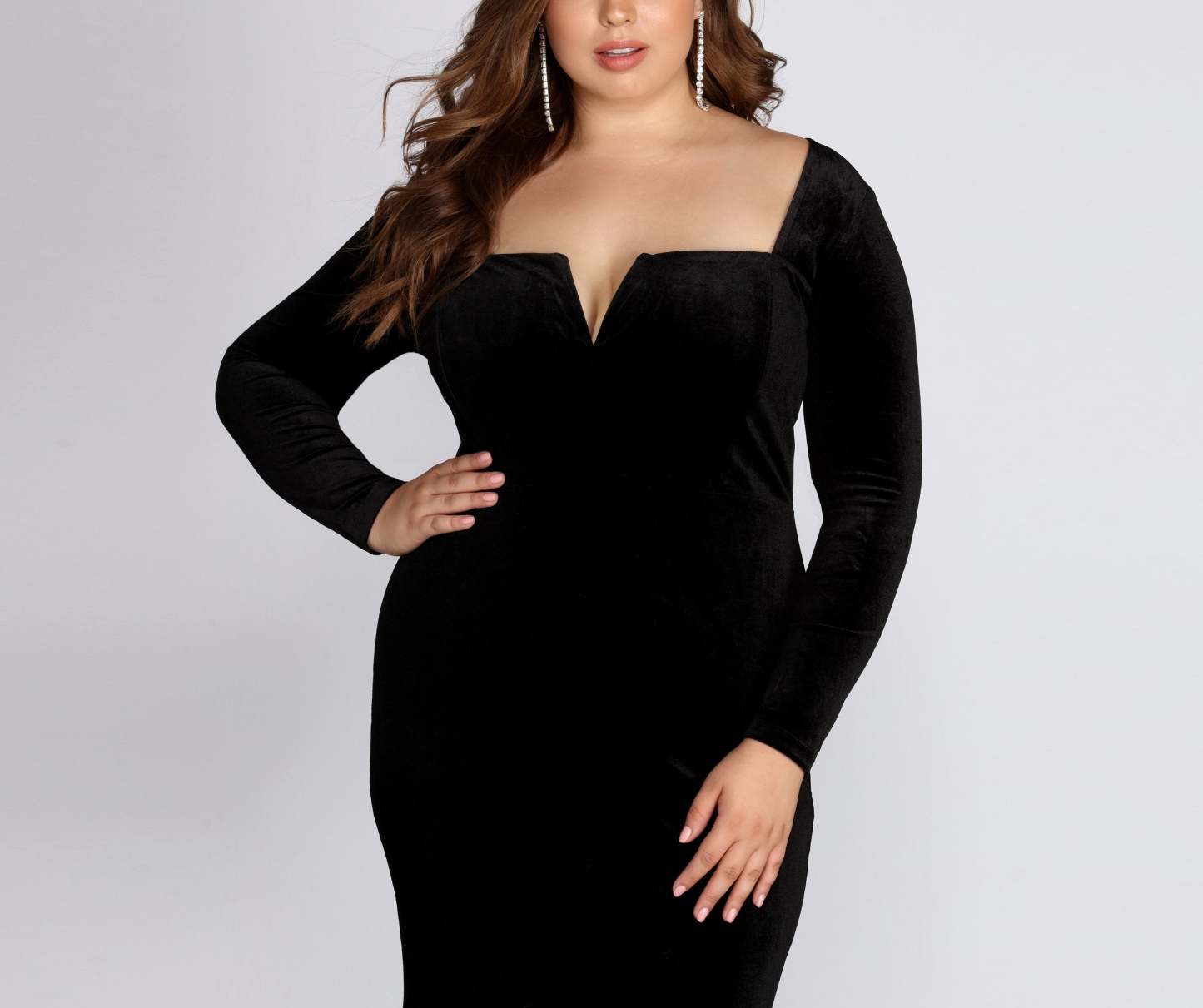 Kelly Formal Velvet Affair Dress - Lady Occasions