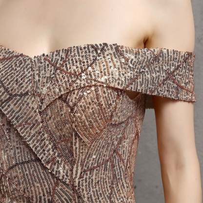 Olivia Formal Glitter Dress - Lady Occasions