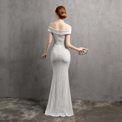 Olivia Formal Glitter Dress - Lady Occasions