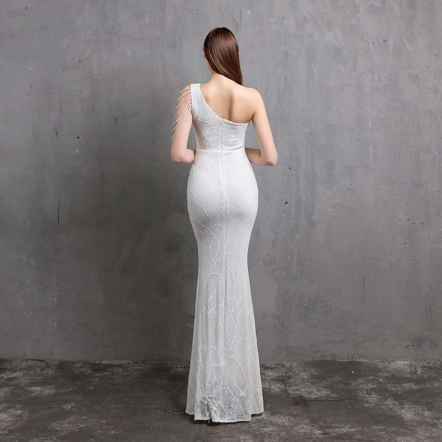 Mayven One Shoulder Formal Dress - Lady Occasions