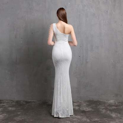 Mayven One Shoulder Formal Dress - Lady Occasions