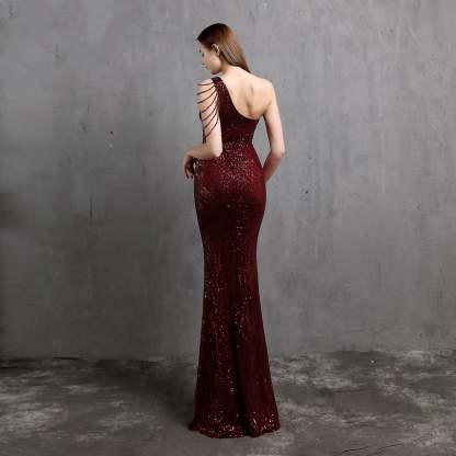 Mayven One Shoulder Formal Dress - Lady Occasions
