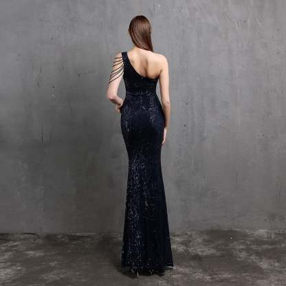 Mayven One Shoulder Formal Dress - Lady Occasions