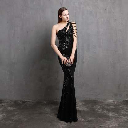 Mayven One Shoulder Formal Dress - Lady Occasions