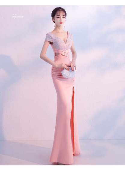 Isabella Formal High Slit Dress - Lady Occasions