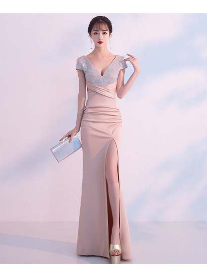 Isabella Formal High Slit Dress - Lady Occasions