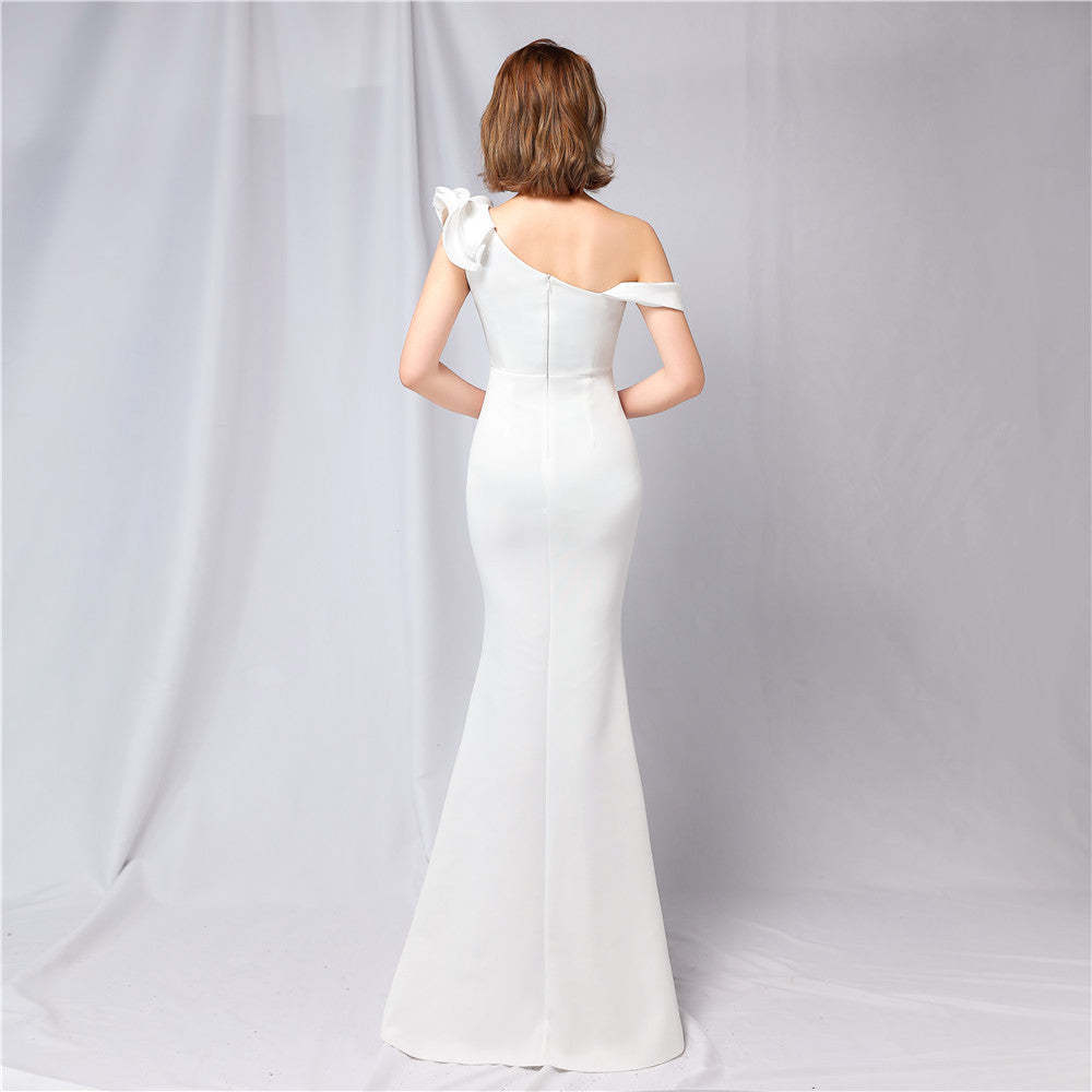 Delana Elegant Formal One Shoulder Dress - Lady Occasions