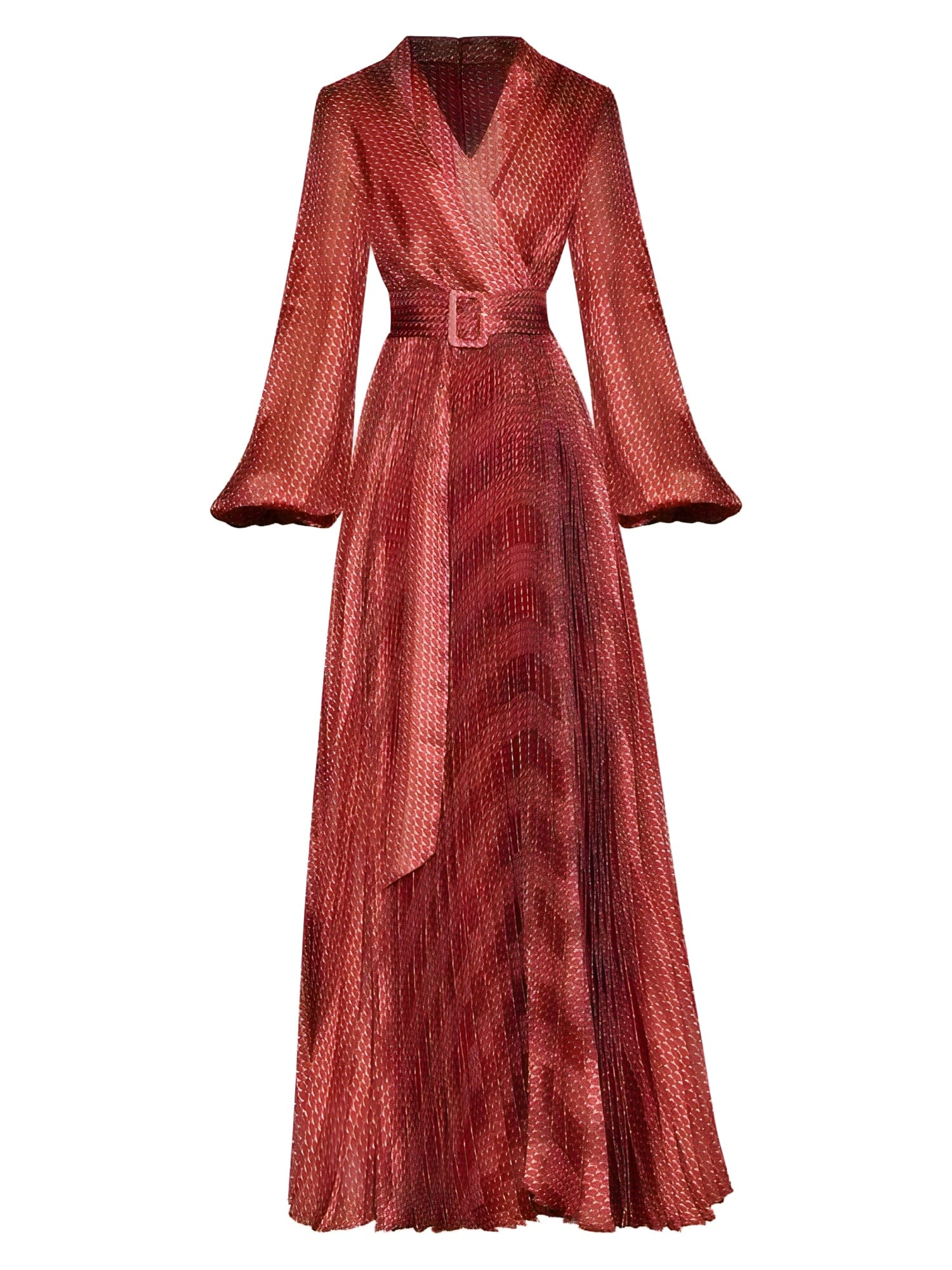 The Sydney Long Sleeve Pleated Dresses - Multiple Colors