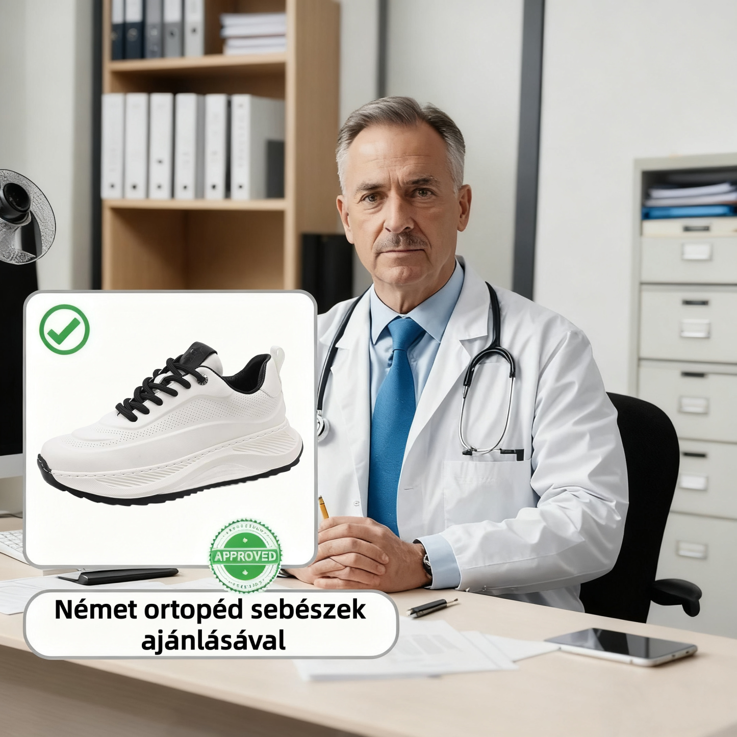 ⏰Utolsó nap! 70% kedvezmény - ne maradj le! 👞Ergonómiailag tervezett ortopéd cipő, puha és kényelmes, vízálló és csúszásmentes🦶Csillapítsd a lábfájdalmat.