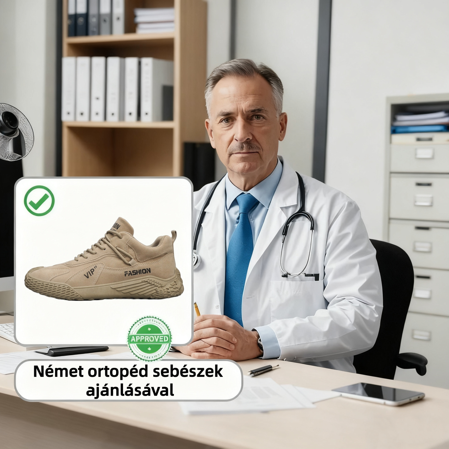 [⏰Korlátozott ideig 50% kedvezmény - nem szabad kihagyni] Ergonomikus kialakítású ortopéd cipő - kiváló minőségű bőr + kézi varrás 👞